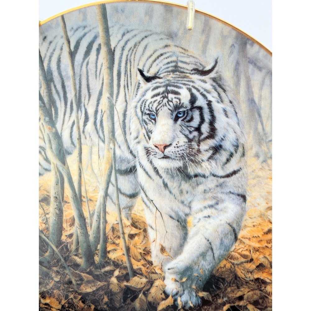 1993 White Tiger Collector Plate Softly, Softly John Seerey-Lester W.S. George - Picture 9 of 14